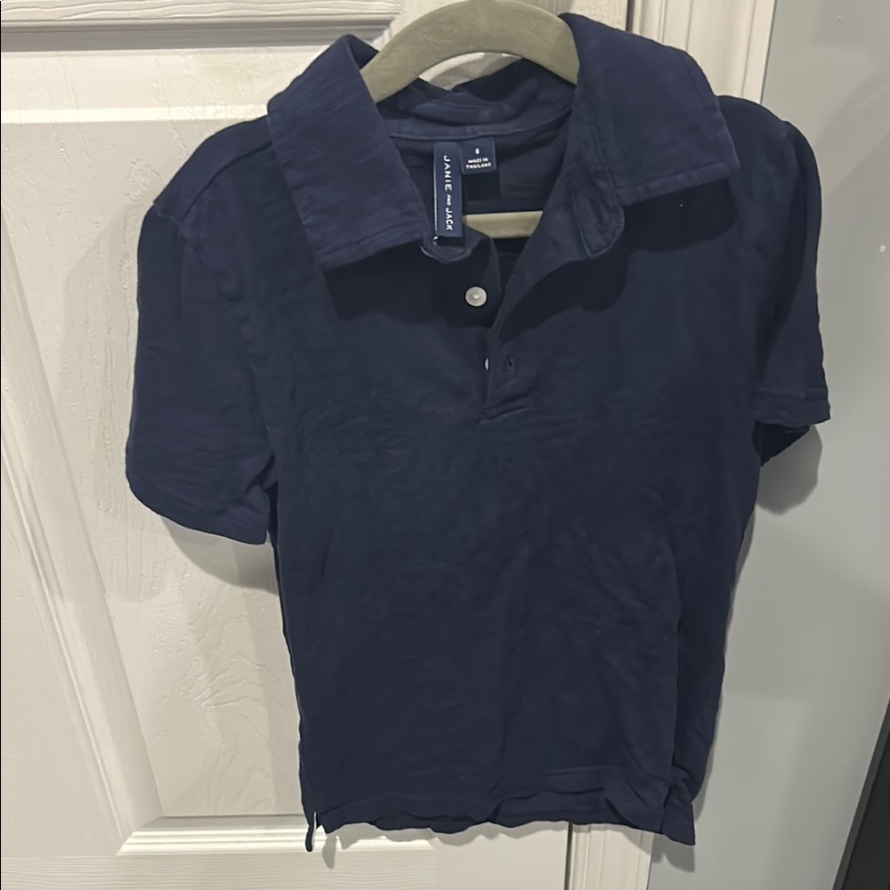 Janie and Jack Navy Blue Polo Shirt